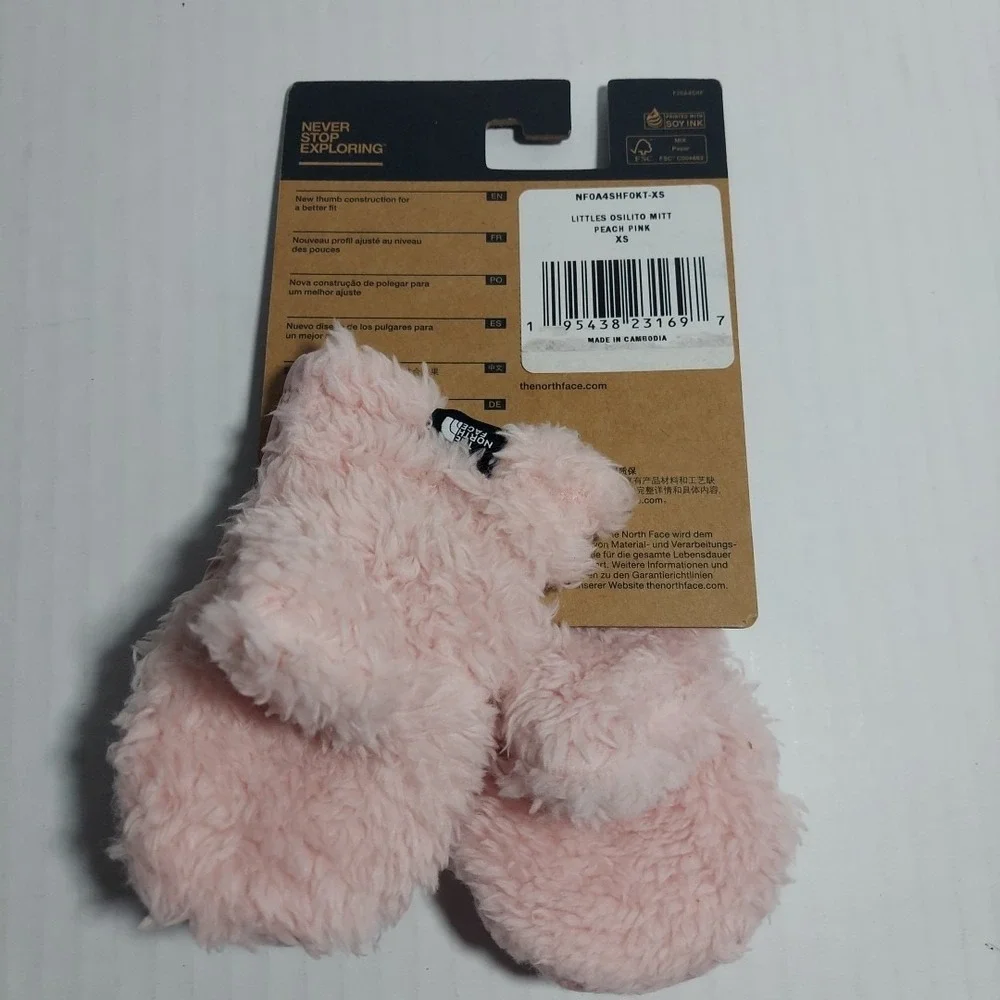 PACK OF 2 - The North Face  Girl's Size XS - Littles Osilito Winter Gloves